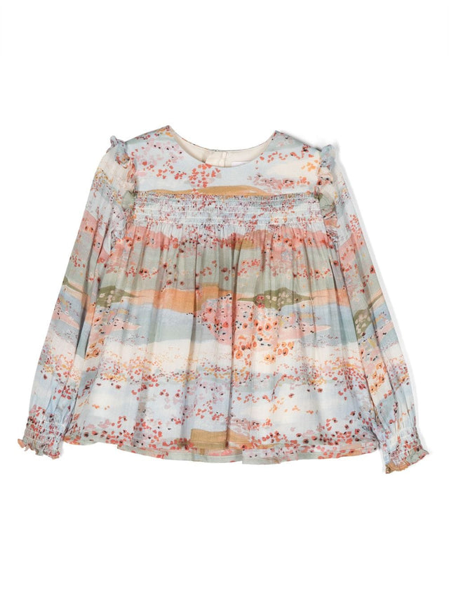Ceremony graphic-print blouse