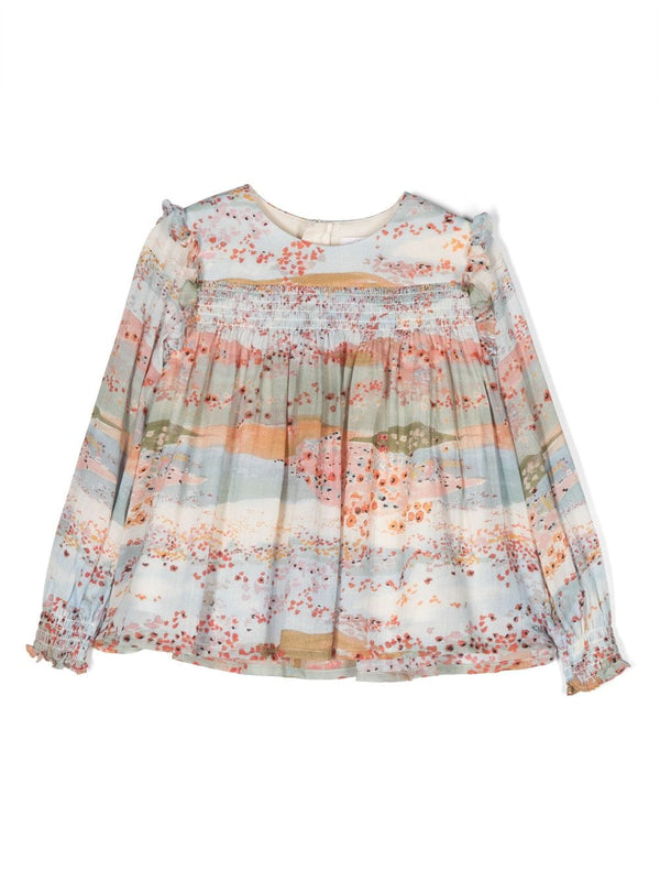 Ceremony graphic-print blouse