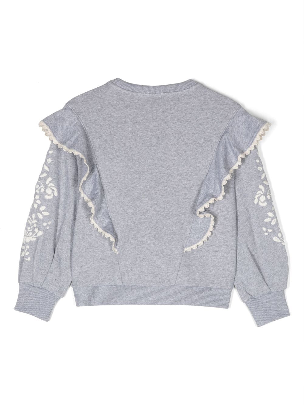 Ruffled sweatshirt