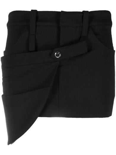 Utilitary mini skirt