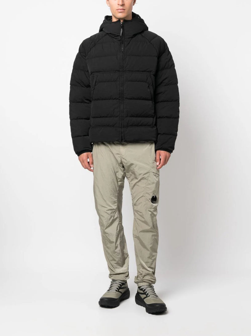 eco-chrome r hooded down goggle jacket Eco-Chrome R Hooded Down Goggle Jacket CP COMPANY Nero