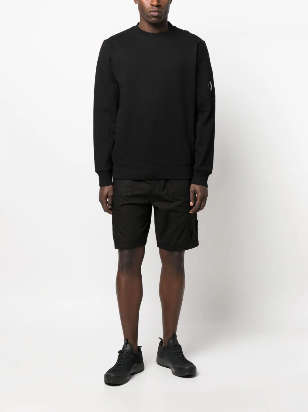 Diagonal Raised Fleece Sweatshirt
