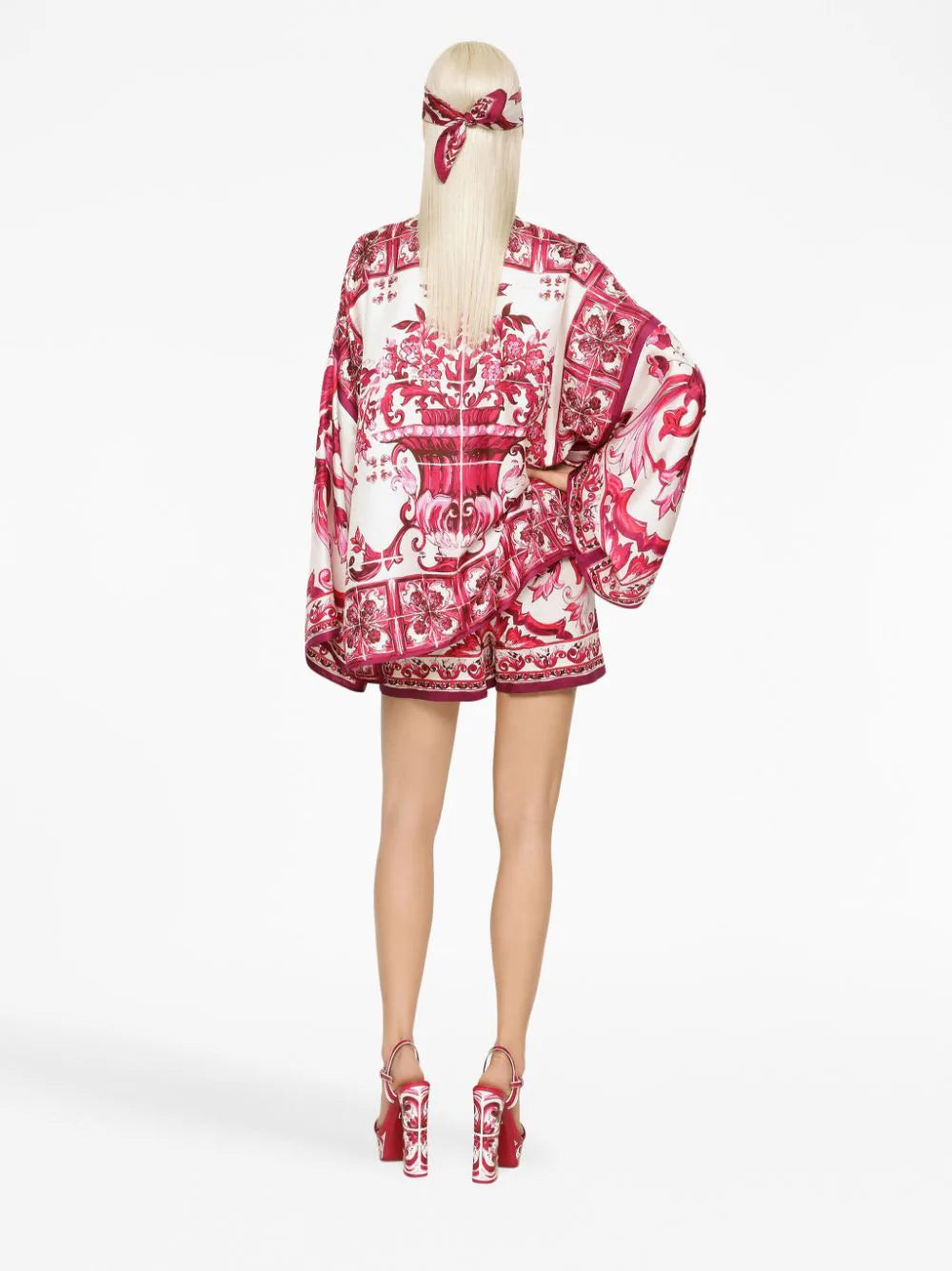 Majolica-print shirt