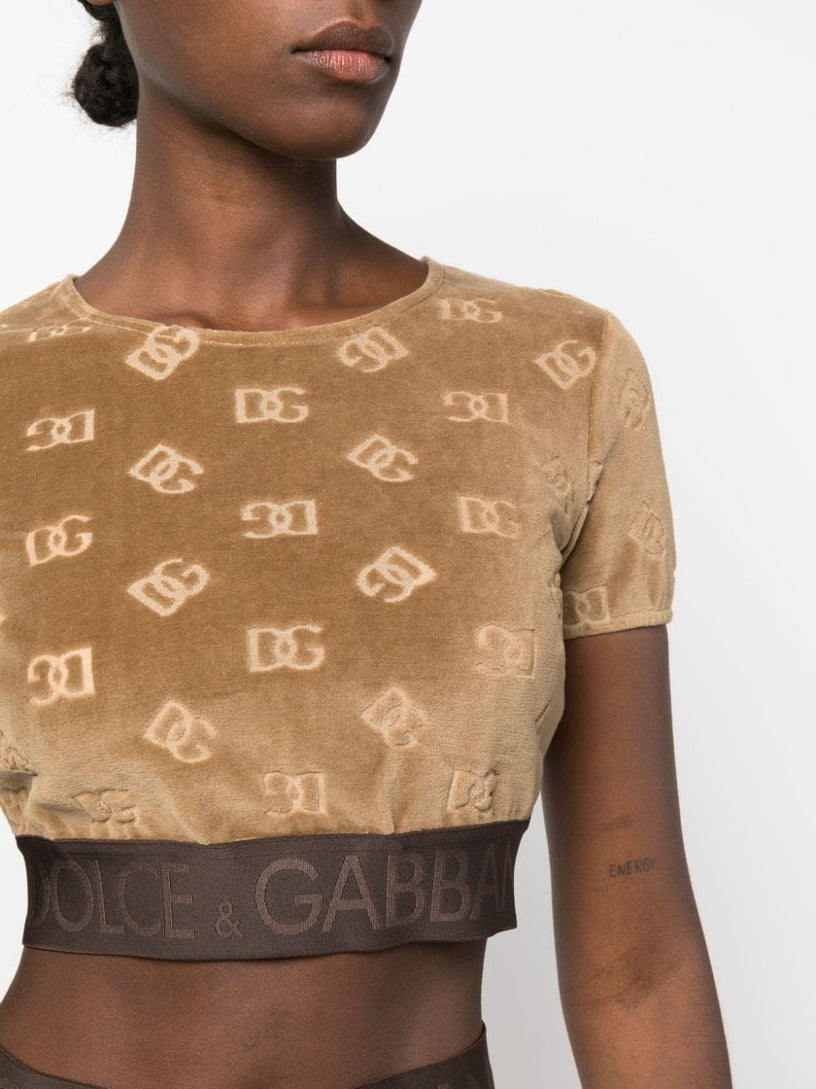 T-shirt with all-over DG logo