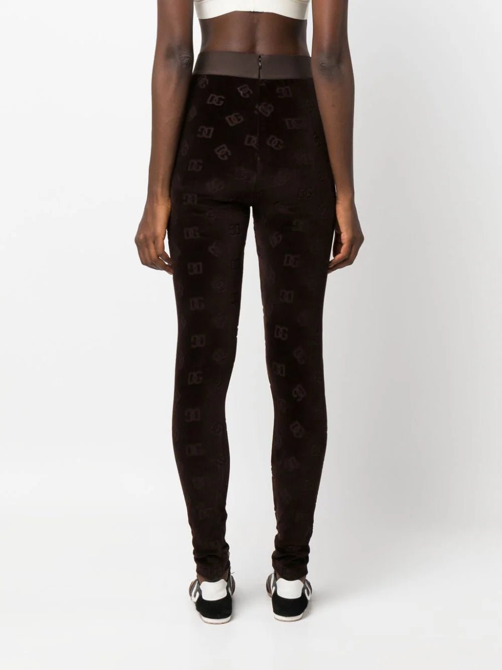 Leggings with all-over DG logo
