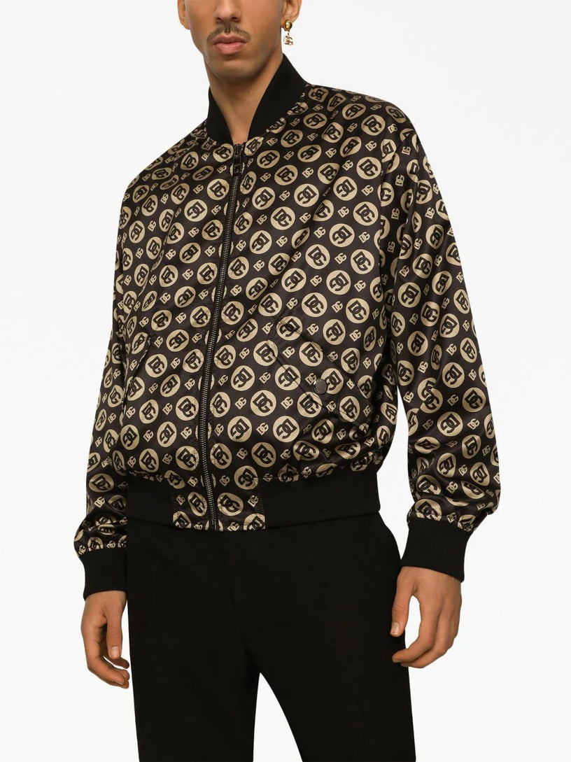 Logo bomber jacket