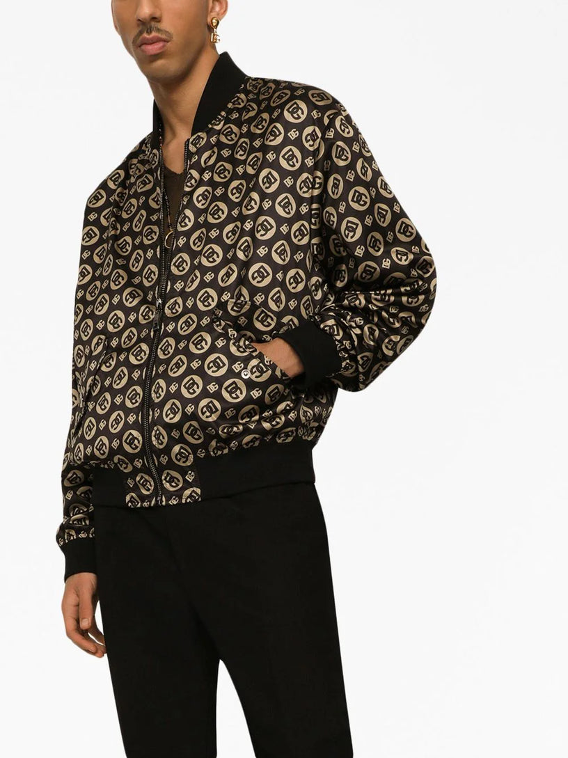 Logo bomber jacket
