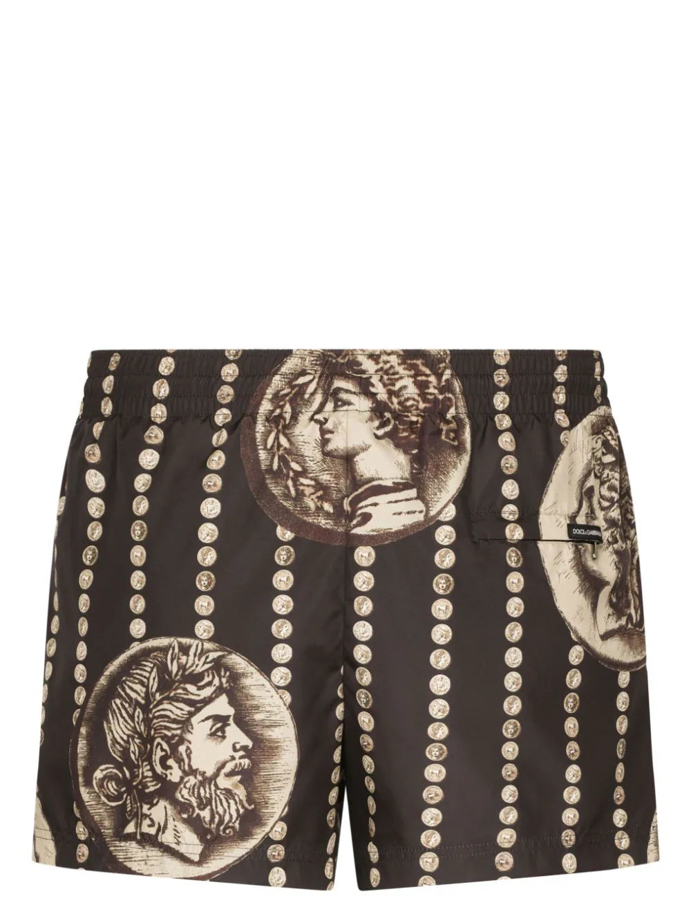 Logo coin swim shorts