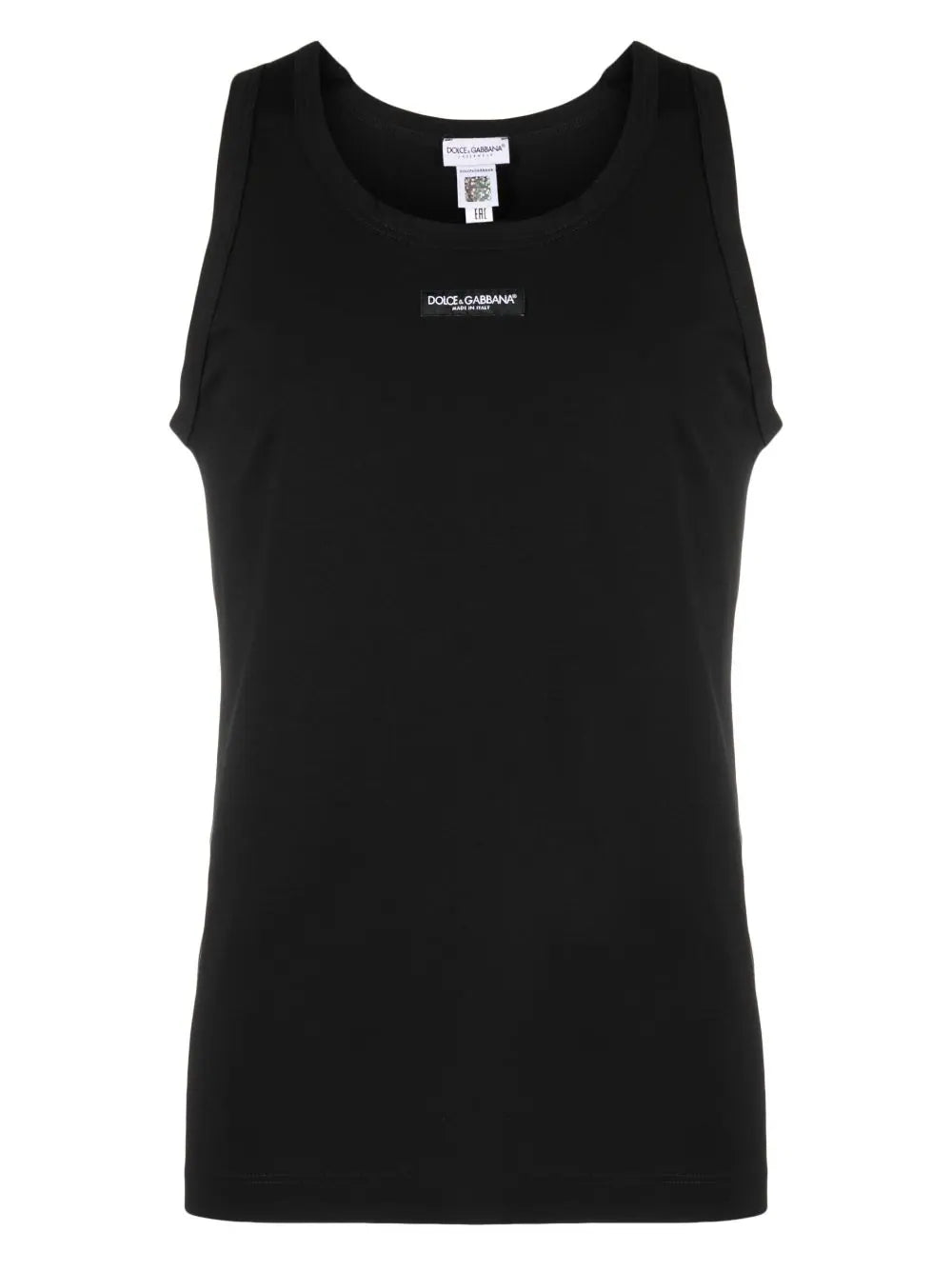 Tank top with logo label