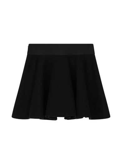 Circle miniskirt with branded elastic