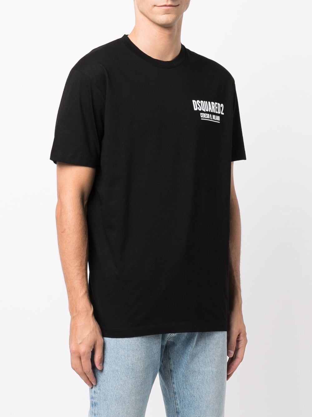 Mini Logo Ceresio 9 T-Shirt DSQUARED2 Nero | Grifo210