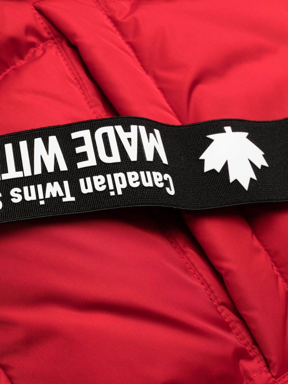 Logo puff coat