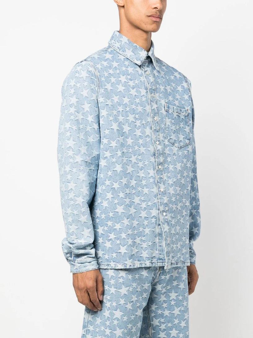 Star Denim Shirt ERL Blu | Grifo210