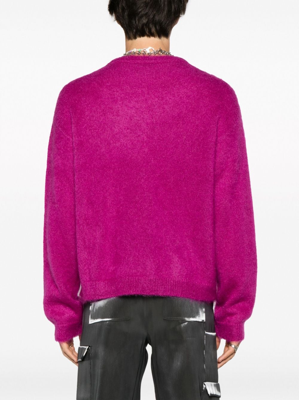 MOHAIR PULLOVER WITH PRINT
