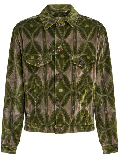 Jacquard velvet jacket