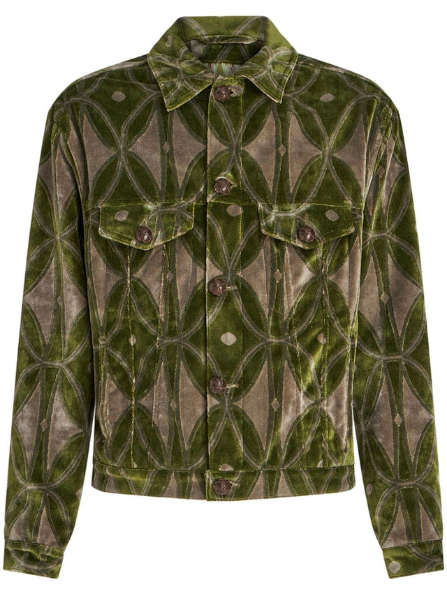 Jacquard velvet jacket