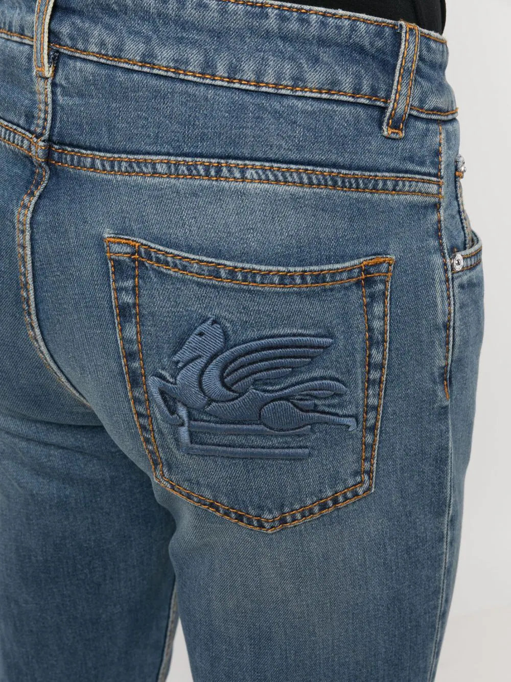 Jeans with Pegaso logo