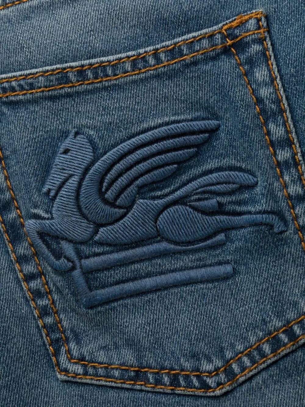 Jeans with Pegaso logo