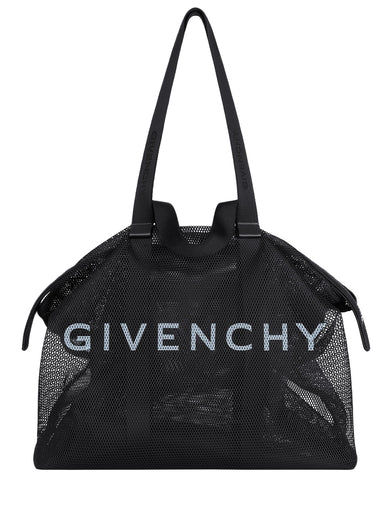 Large G-Shopper tote bag in mesh