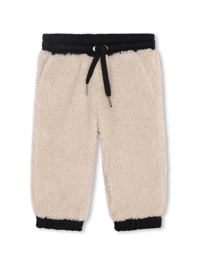 Logo-embroidered fleece track pants