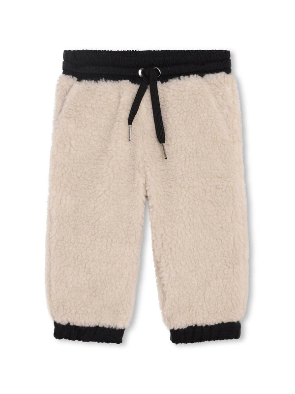 Logo-embroidered fleece track pants