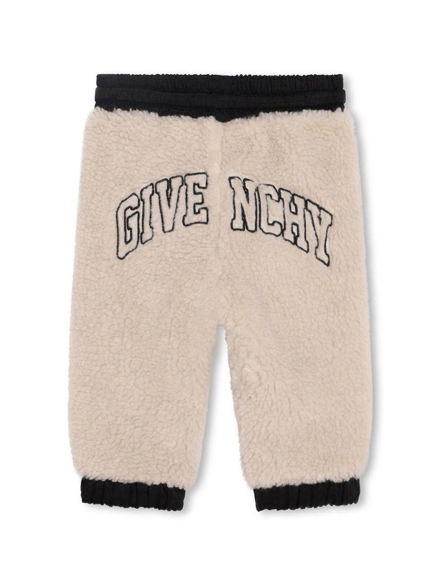 Logo-embroidered fleece track pants