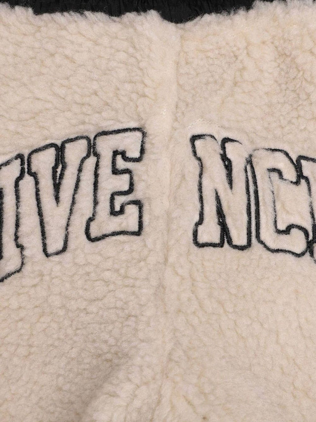Logo-embroidered fleece track pants