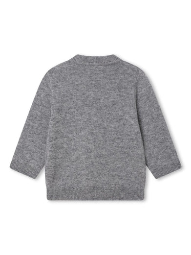 Logo-embroidered wool-cashmere jumper