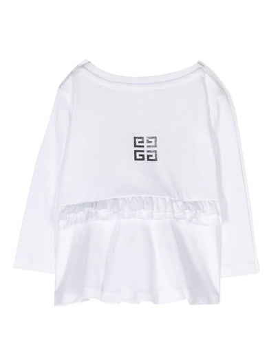 Metallic-logo detail T-shirt