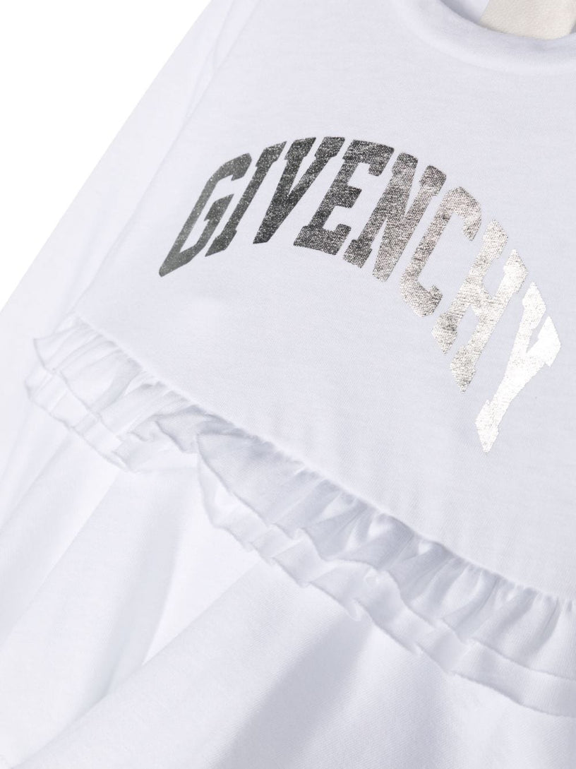 Metallic-logo detail T-shirt