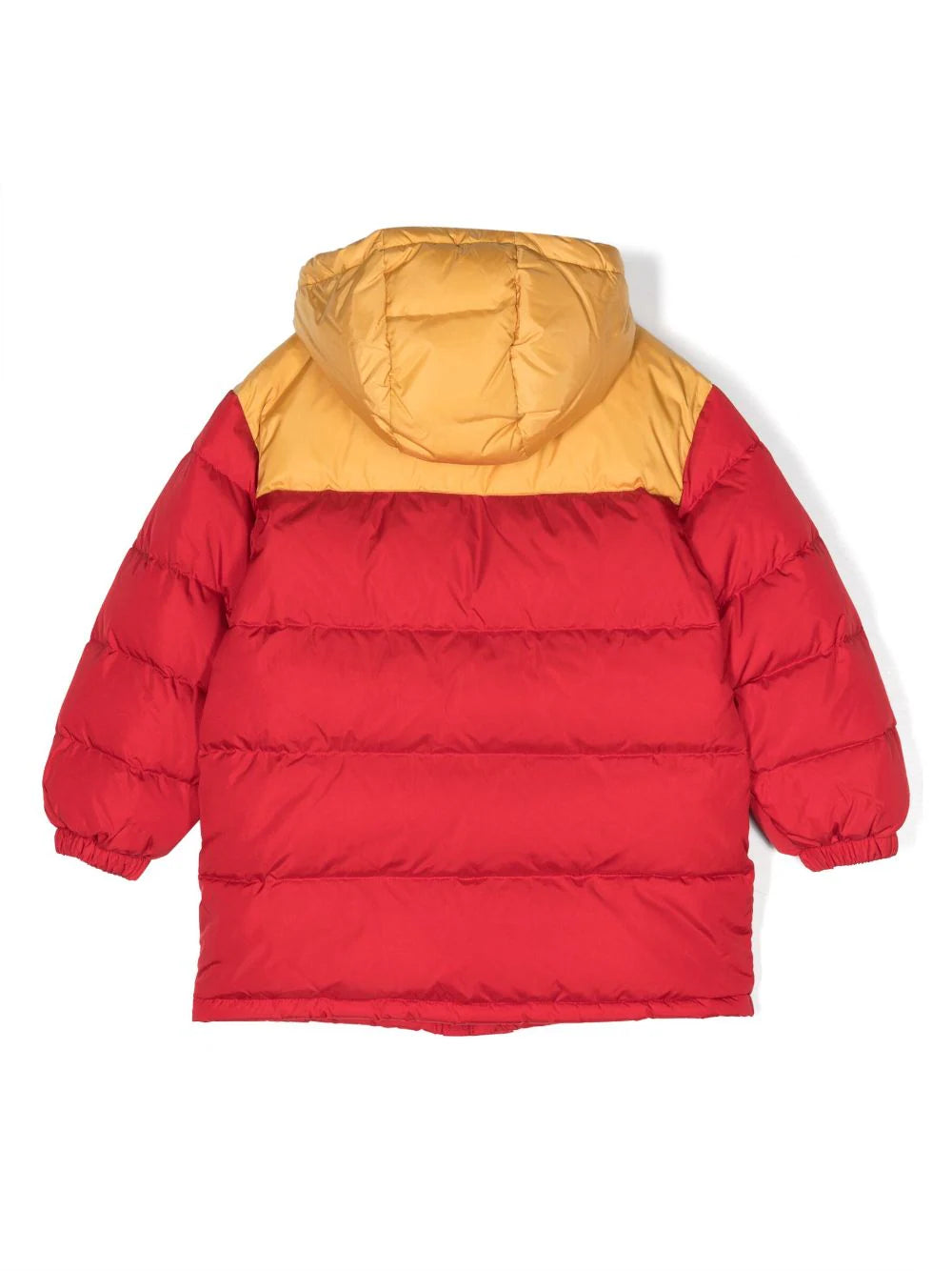 Logo-patch padded coat