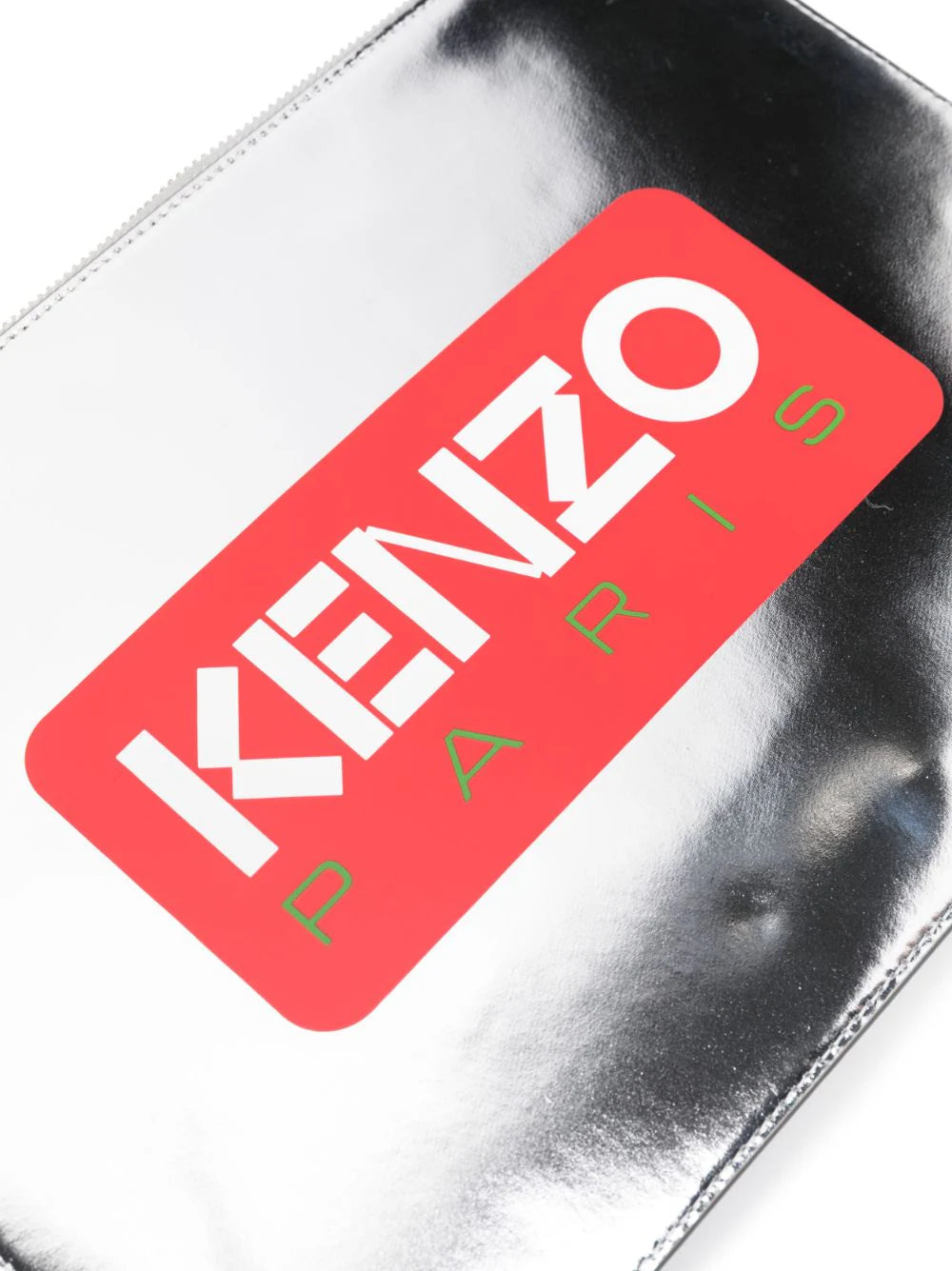 Large 'KENZO Paris' leather clutch KENZO Grigio | Grifo210