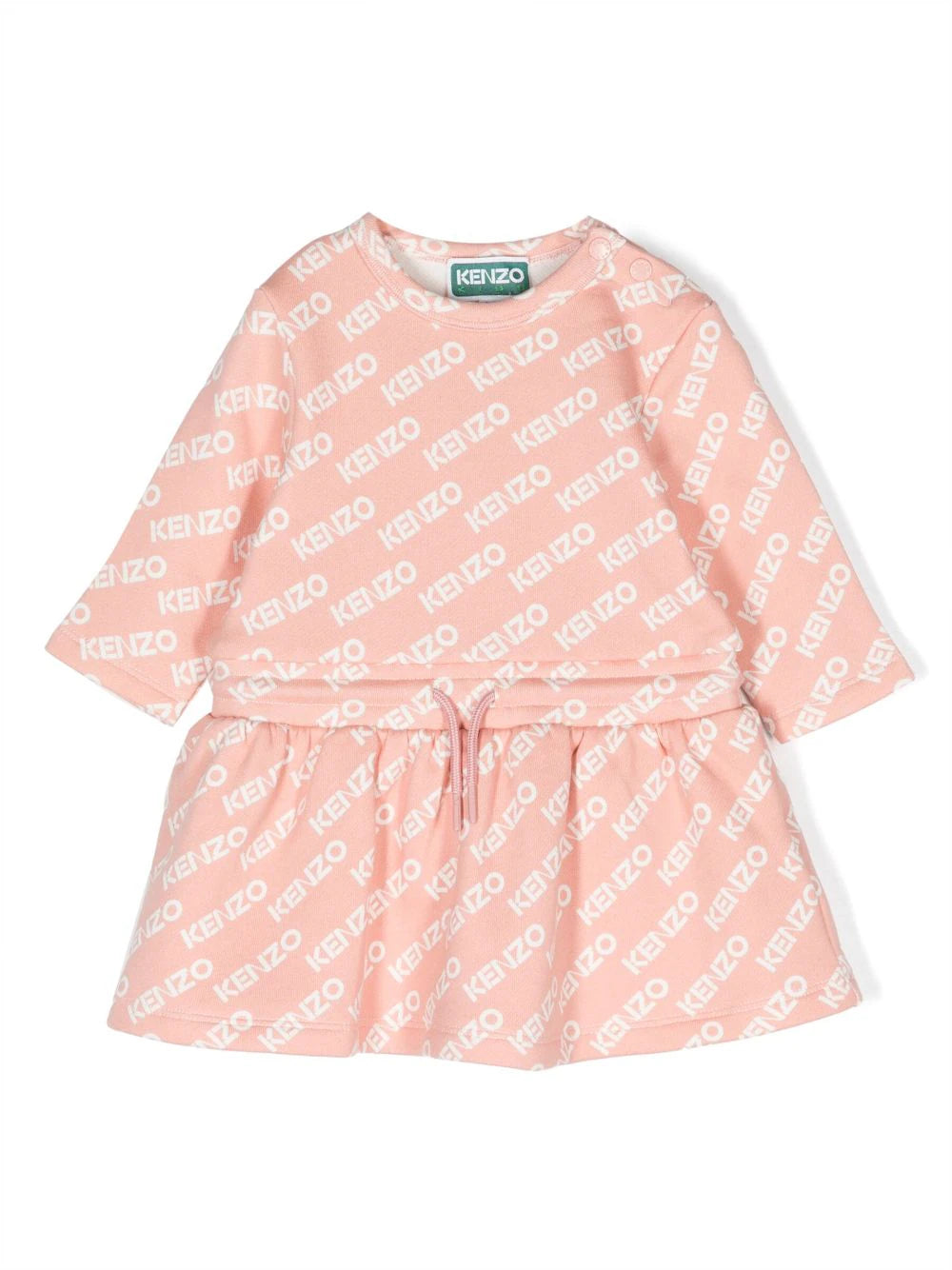 Logo-print flared dress