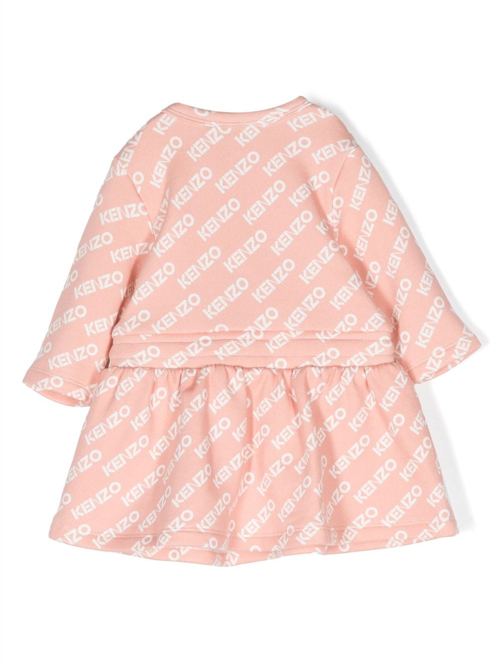 Logo-print flared dress