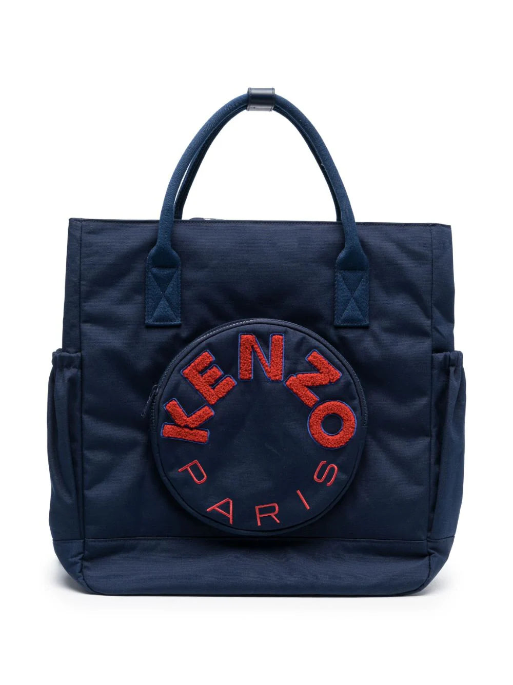 Logo-embossed changing bag