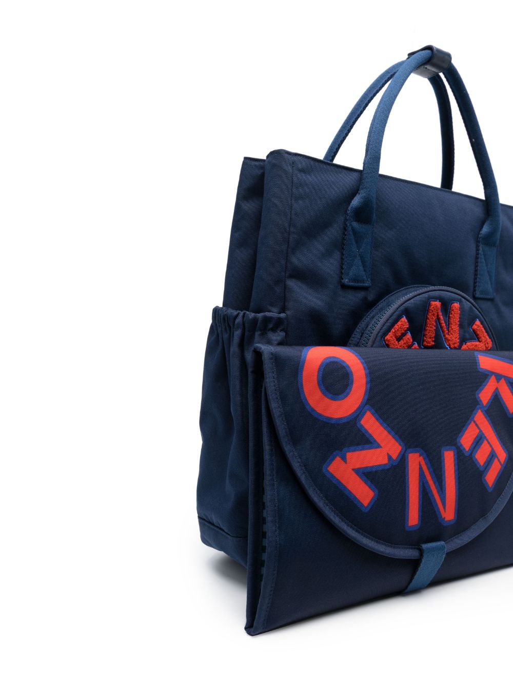 Logo-embossed changing bag