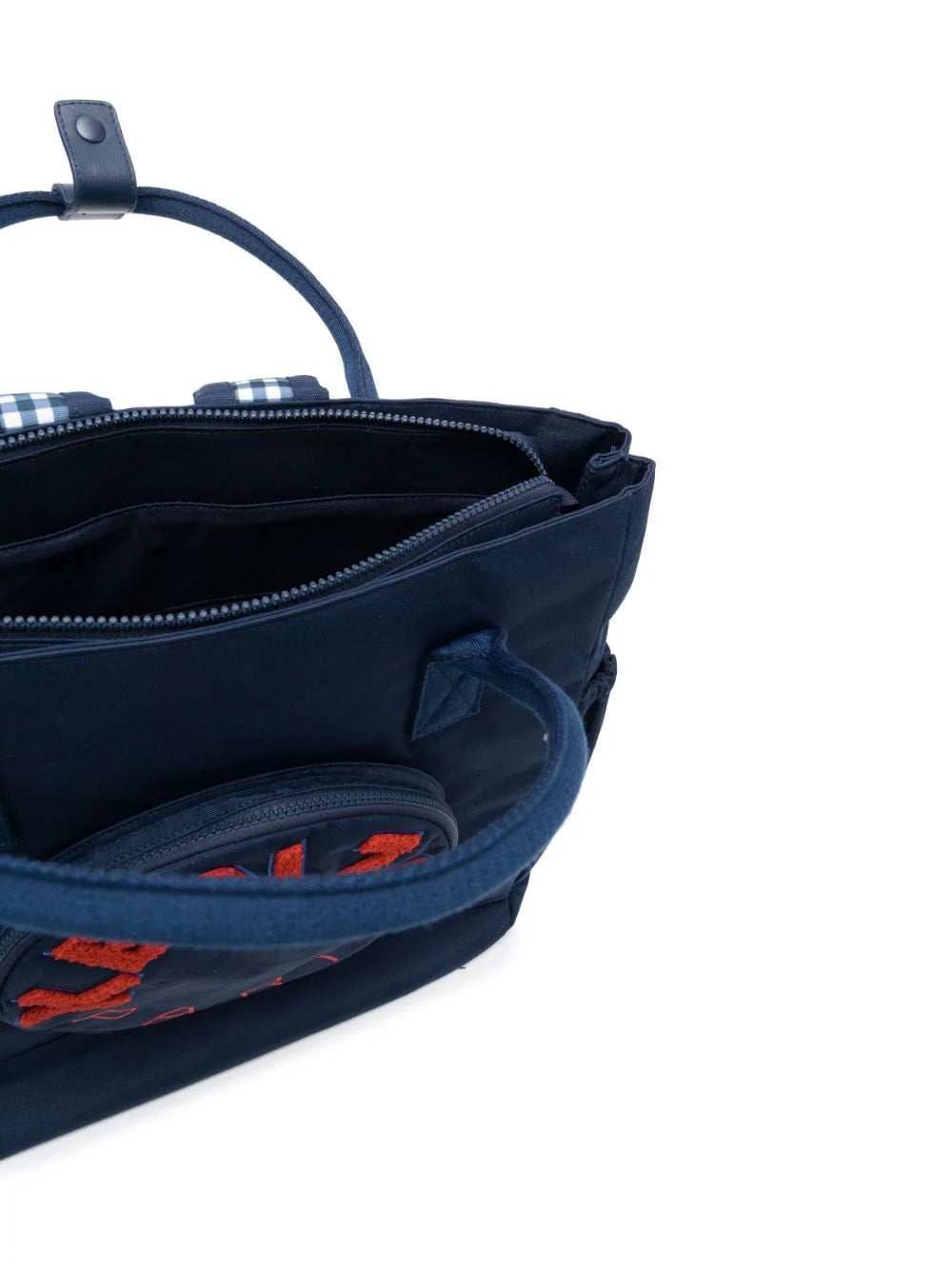 Logo-embossed changing bag
