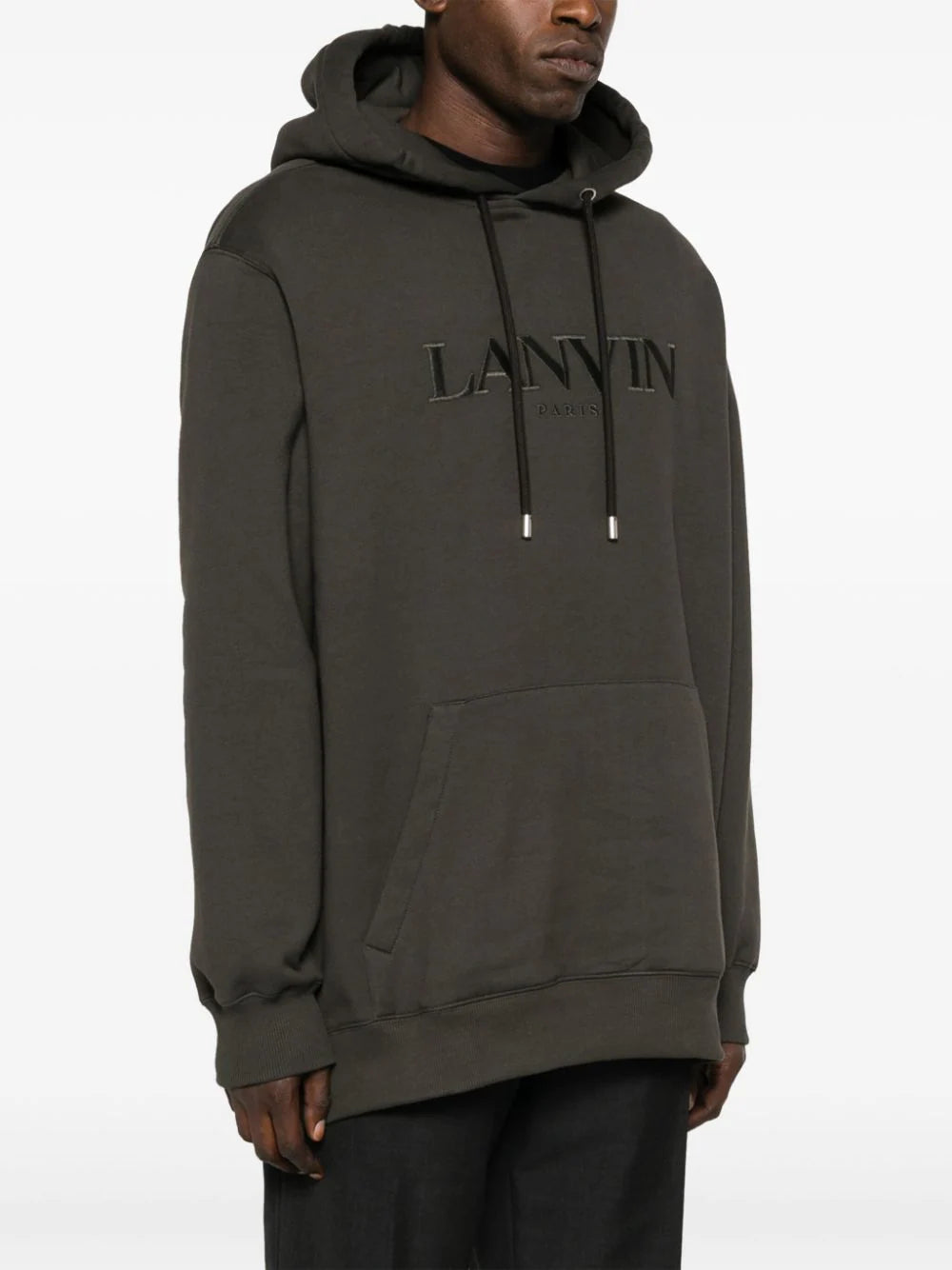Oversized hoodie with embroidered logo