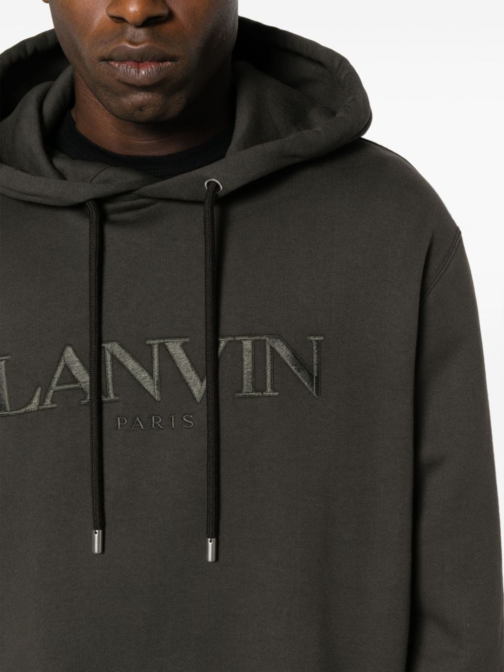 Oversized hoodie with embroidered logo