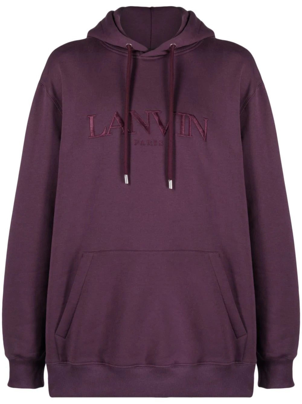 OVERSIZED EMBROIDERED LANVIN PARIS HOODIE
