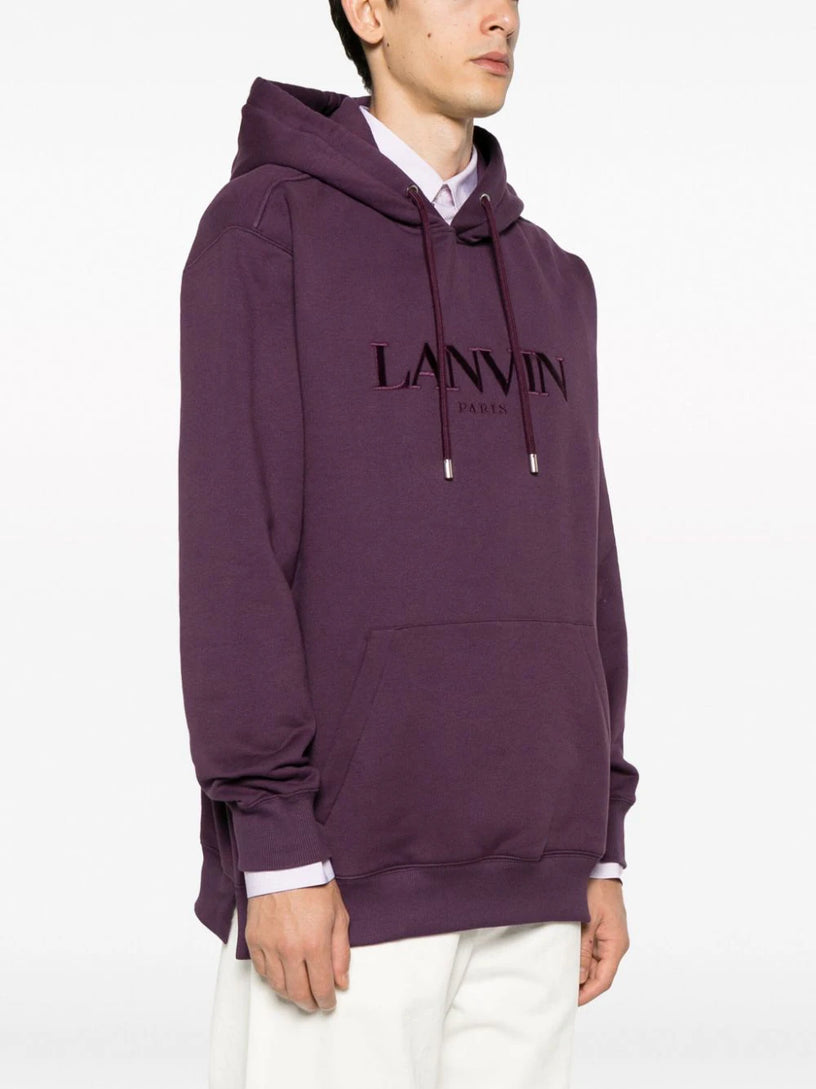 OVERSIZED EMBROIDERED LANVIN PARIS HOODIE