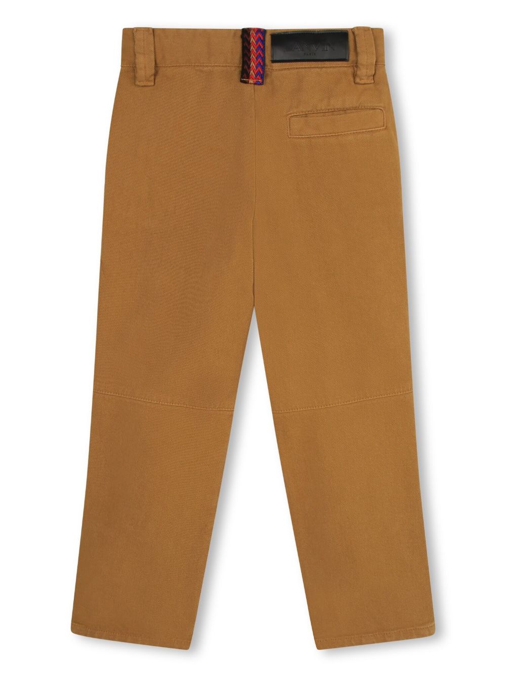 Logo-patch chino trousers