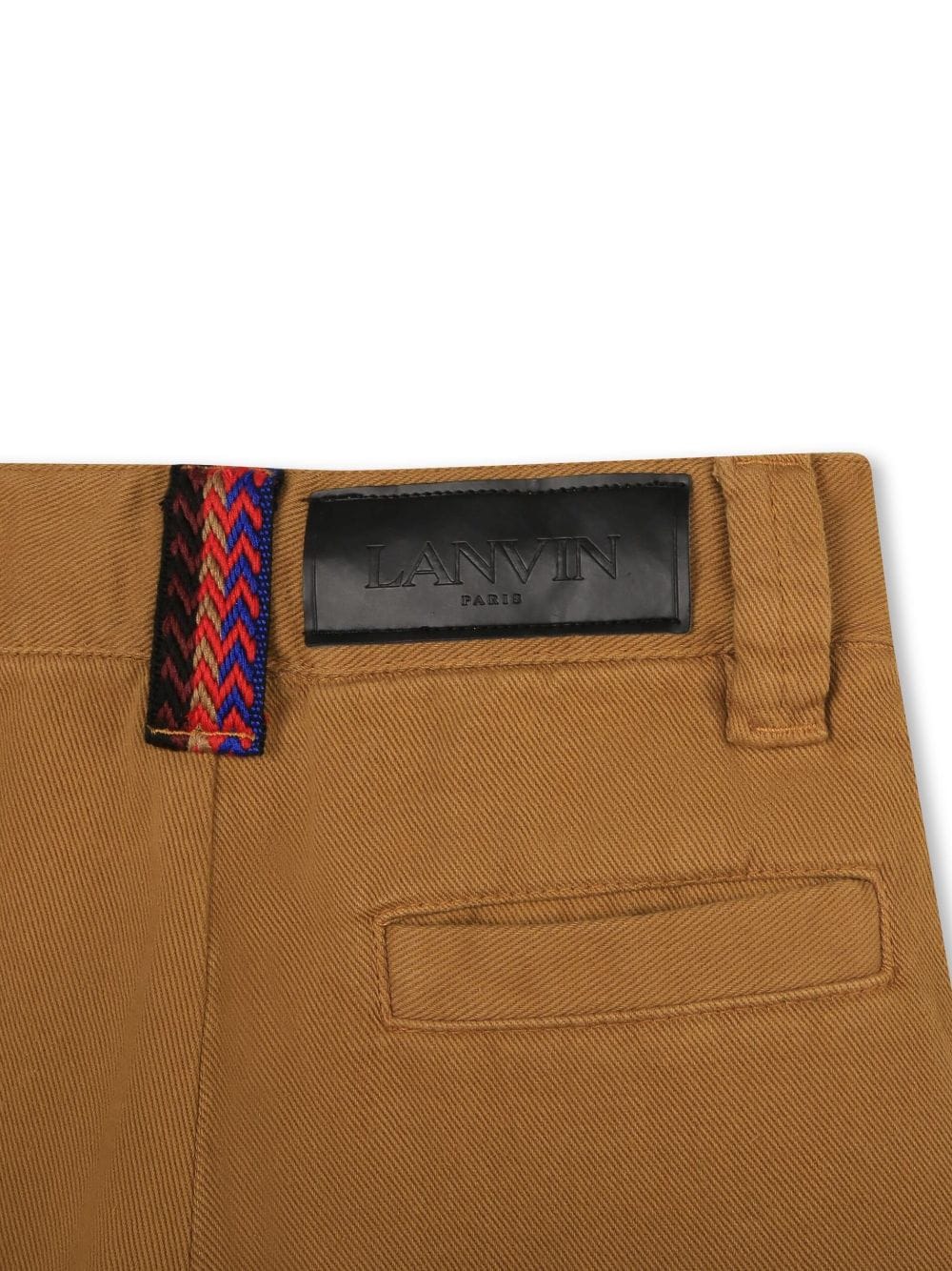 Logo-patch chino trousers