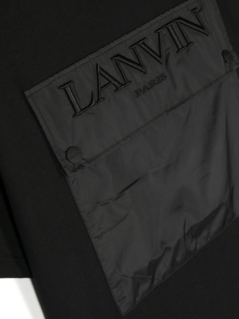 Logo-embroidered pocket T-shirt