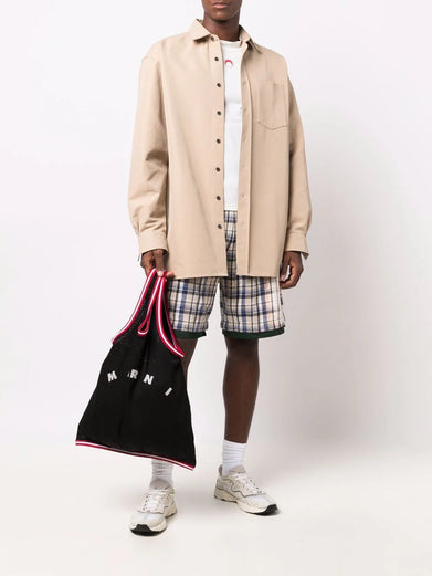 Logo basketball tote bag