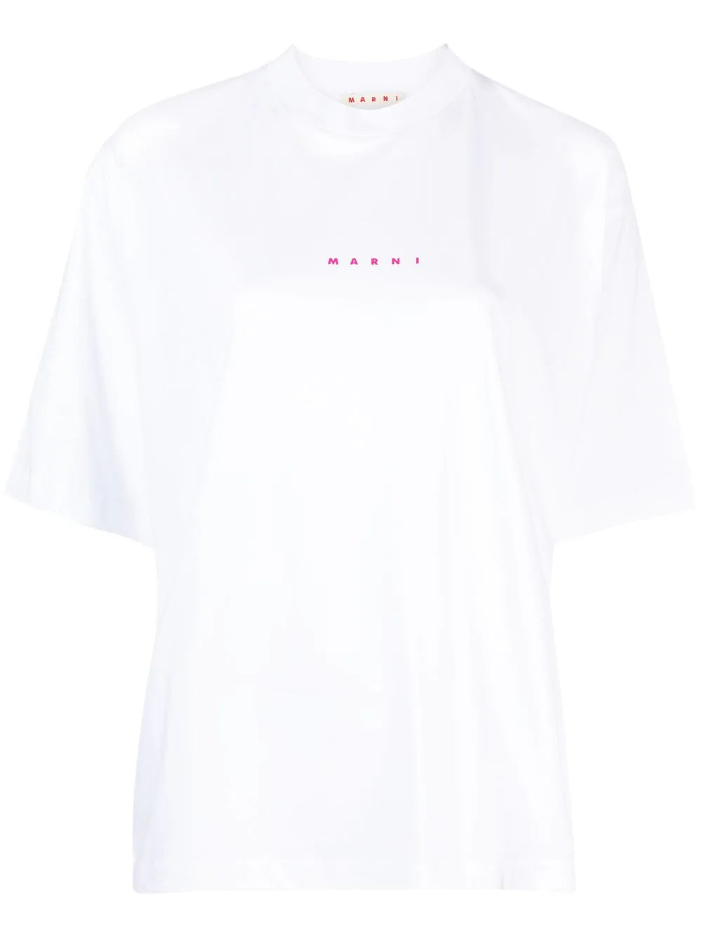 Oversized white cotton T-shirt