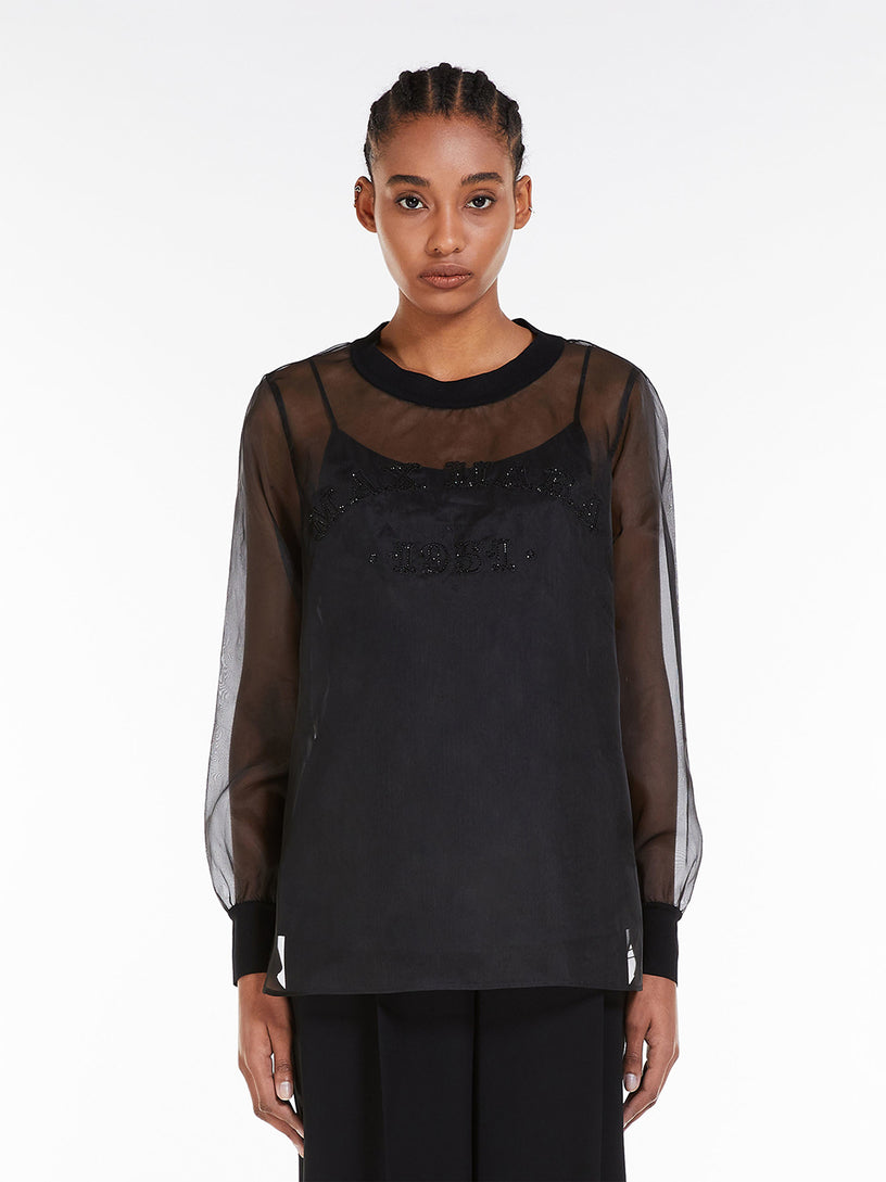 SILK ORGANZA BLUSE