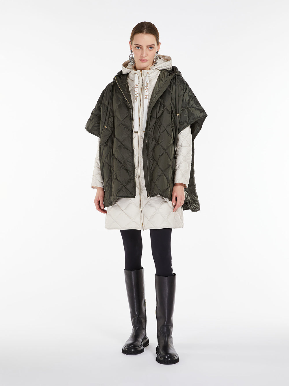 MIDI PARKA IN DROP-PROOF CANVAS