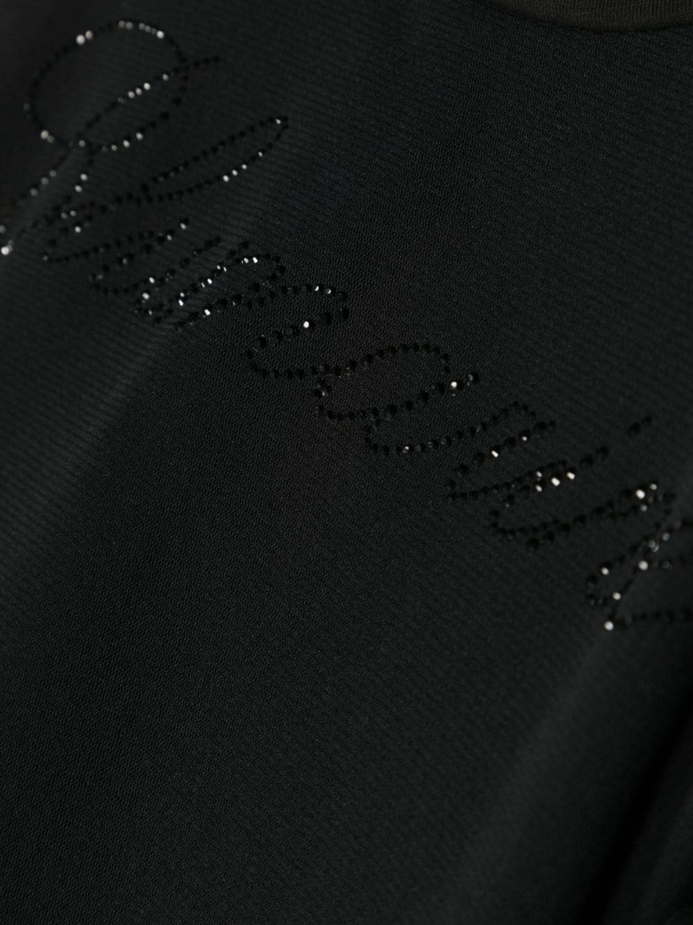 T-shirt with rhinestone logo