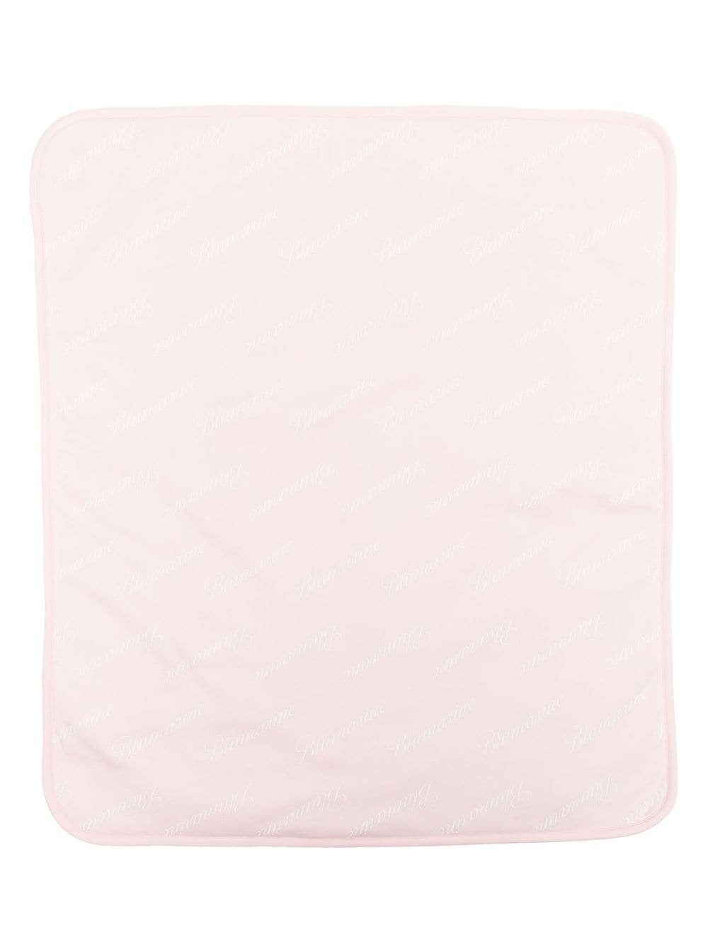 Blanket with all-over printed logo